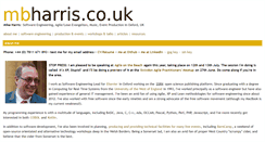 Desktop Screenshot of mbharris.co.uk