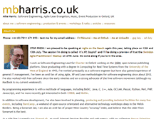 Tablet Screenshot of mbharris.co.uk